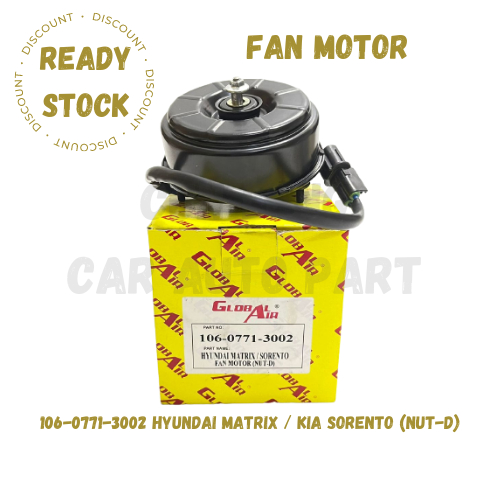 ✅Premium Quality✅ 106-0771-3002 HYUNDAI MATRIX / KIA SORENTO (NUT-D) AIRCOND FAN MOTOR