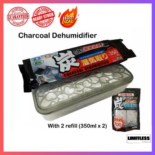 Charcoal Dehumidifier Case / Charcoal Dehumidifier Refill ( 350ml x 2 pkts )