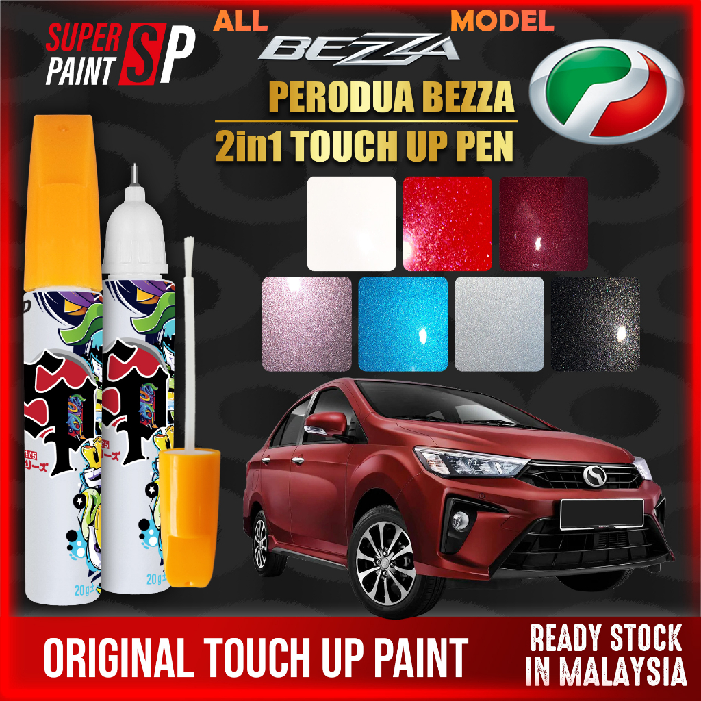 【 PERODUA BEZZA 】Car Touch Up Pen All Color Repair Paint Body Scratches Pro Remover Tool DIY Calar Cat Kereta Aikka 补漆笔