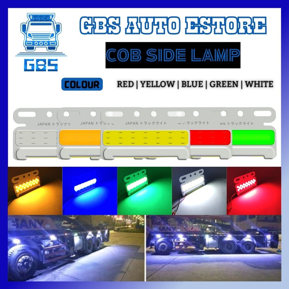GBS ESTORE 1pcs Warning tail light Waterproof Car Bus Lorry Trailer Strobe Lights Flash Lamp Brake Lights Side Lights