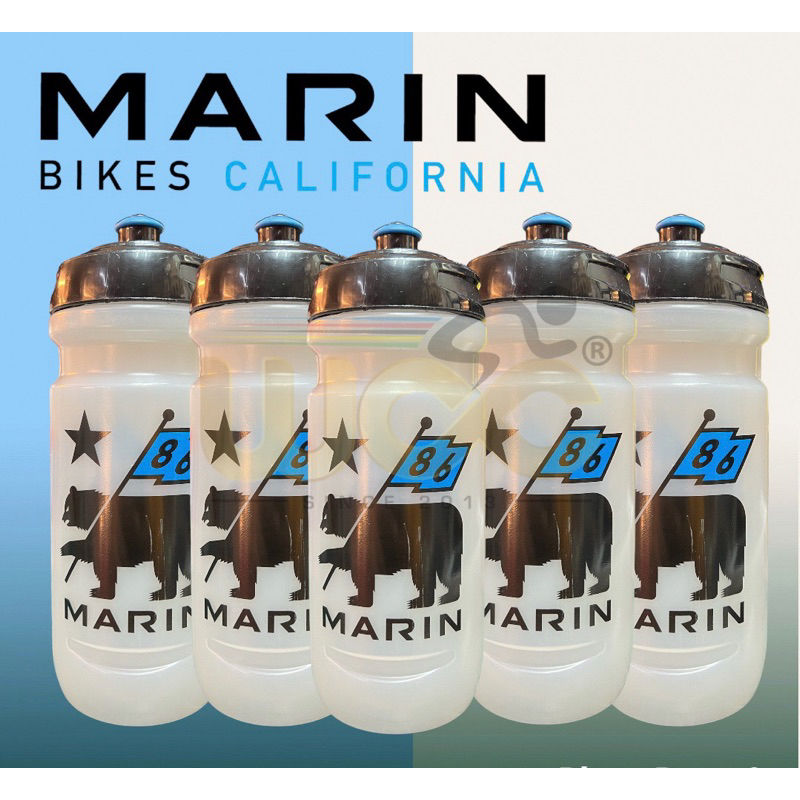 MARIN X ELITE WATER BOTTLE OFFICIAL MERCHANDISE 600ML MARIN BIKES CALIFORNIA BICYCLE WATER BOTTLES