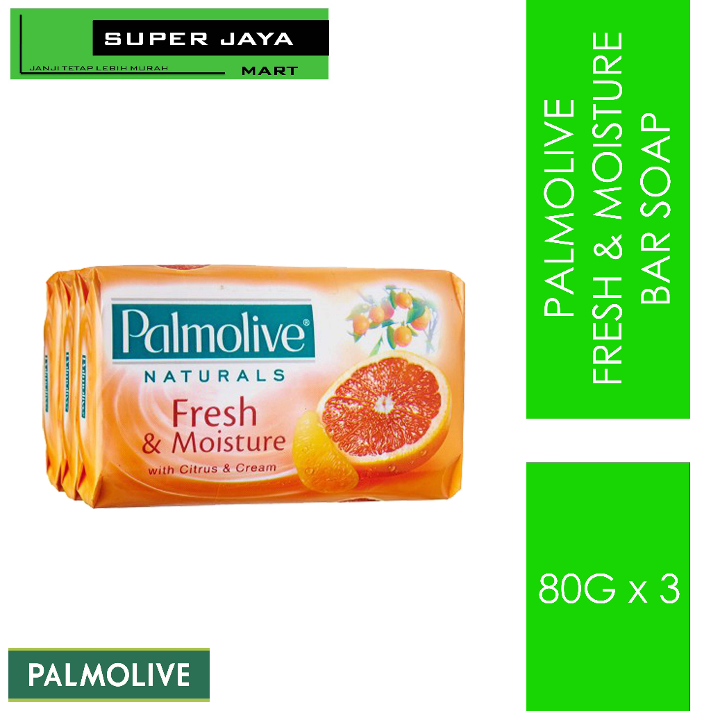 Palmolive Naturals Bar Soaps 80g x 3 Fresh&Moisture/ Smooth&Moisture/ White&Smooth