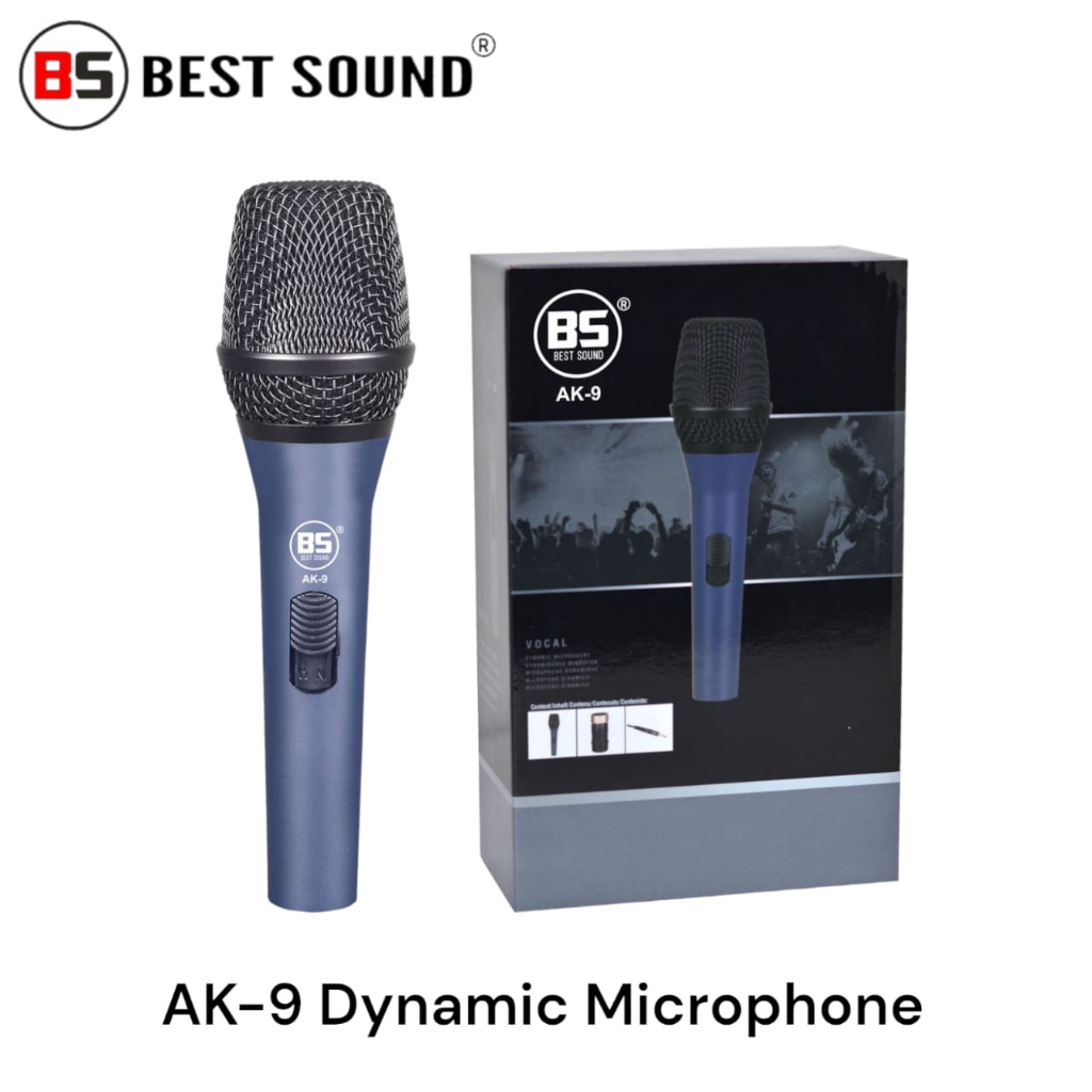 BS AK-9 High-performance dynamic microphone with on/off switch