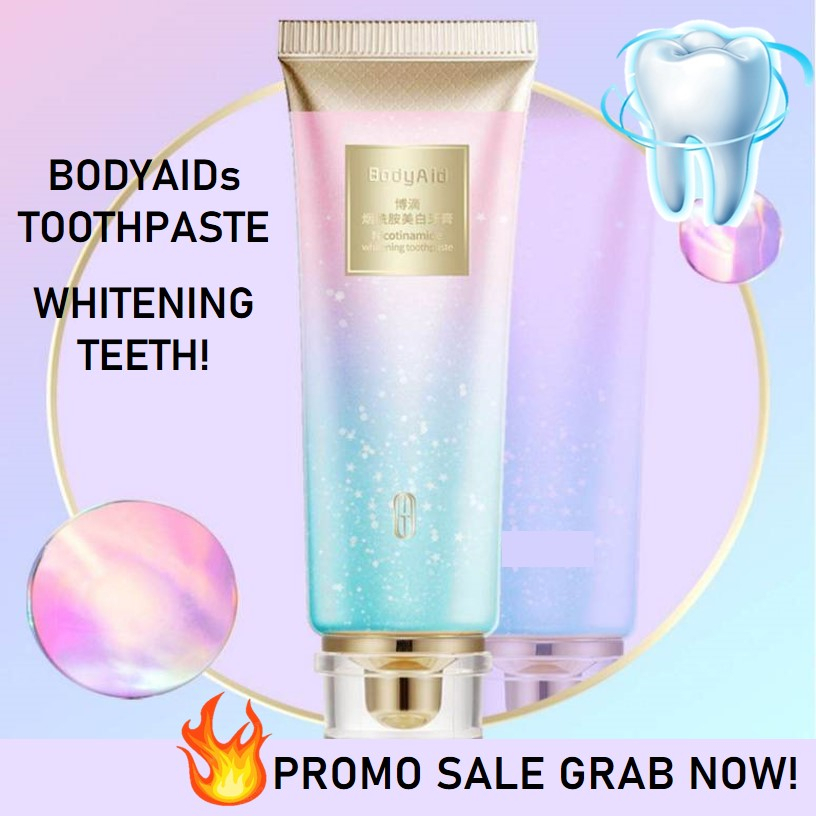 OCT PROMO! [ORI BODYAID BRAND] 100g Ubat Gigi Whitening Toothpaste Teeth Tooth Mouth Care Brush Pemutih Gigi