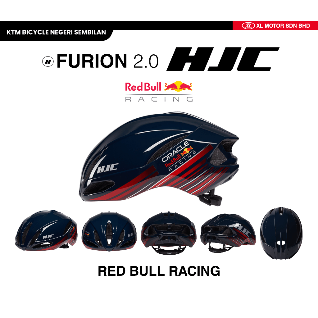 HJC FURION 2.0 RED BULL RACING SPECIAL EDITION HELMET CYCLING HELMET AERO DYNAMIC BICYCLE HELMET COME WITH FREE GIFT