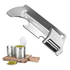 MKR Stainless Steel Multi-function Can Opener Bottle Opener Folding Mini Opener 开瓶器