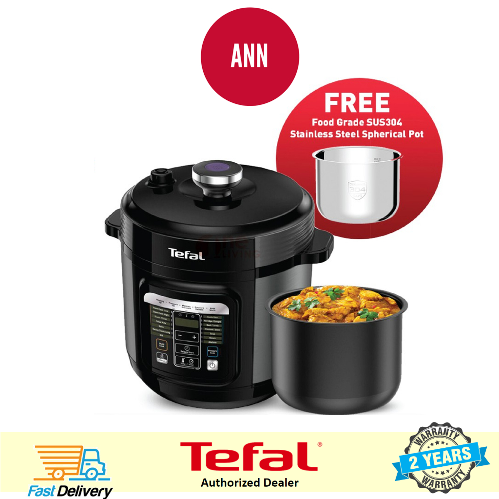 [Good Packing] Tefal CY601 Home Chef Smart 6L Pressure Cooker  Multicooker  / 气压锅 / CY601D65 CY601D FOC SS Inner Pot 6L