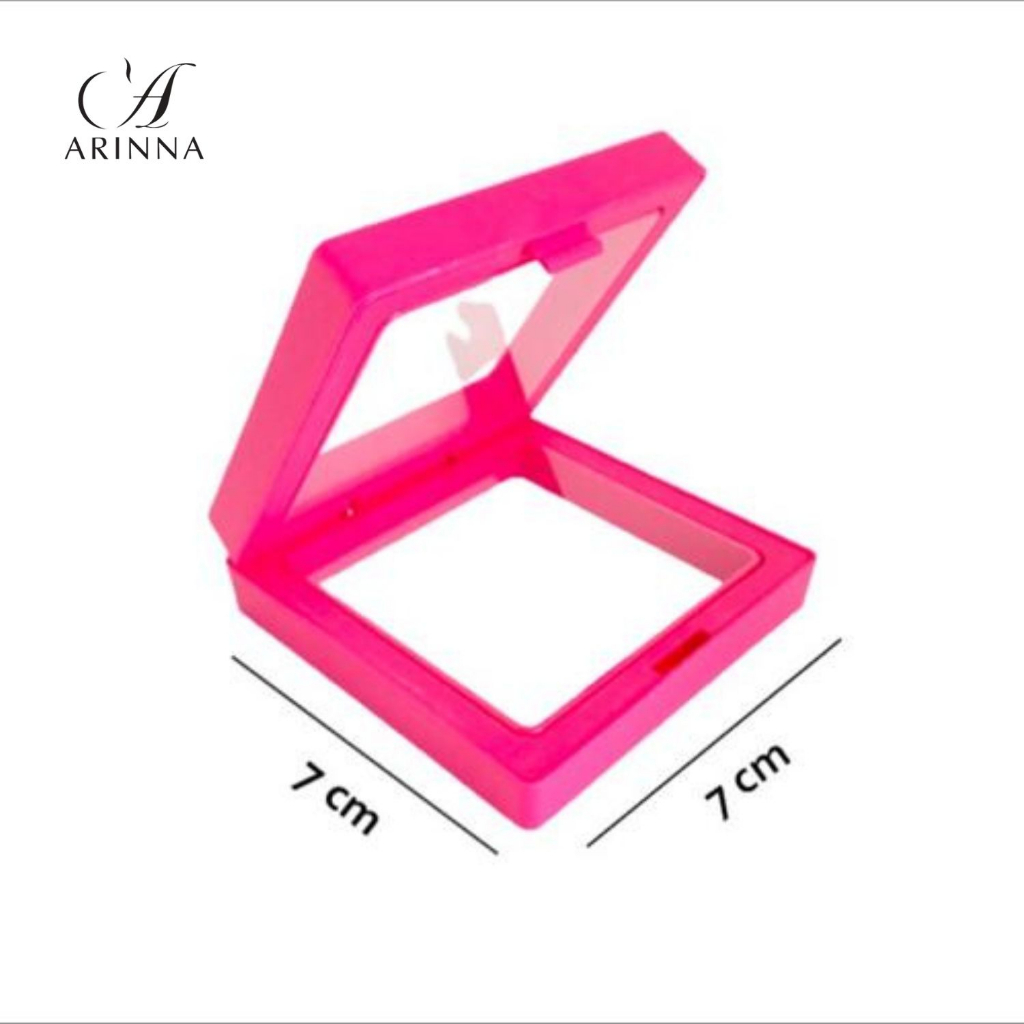 ARINNA Display Elastic Box 3D Transparent Jewellery Box Kotak Butang Baju Melayu Pamer Brooch Kerongsang