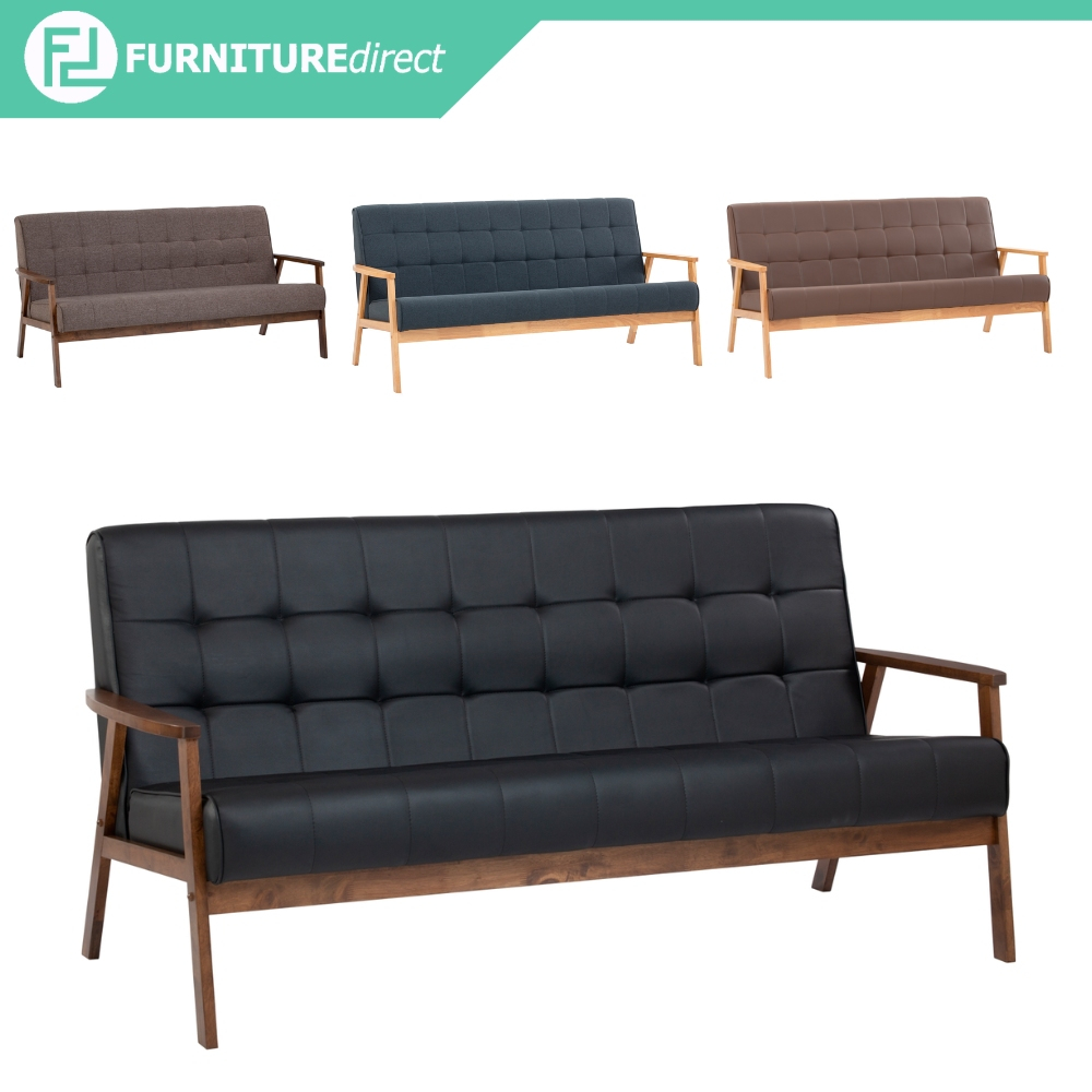 Furniture Direct TUCSON sofa 3 seater sofa murah home furniture nordic sofa velvet sofa modern