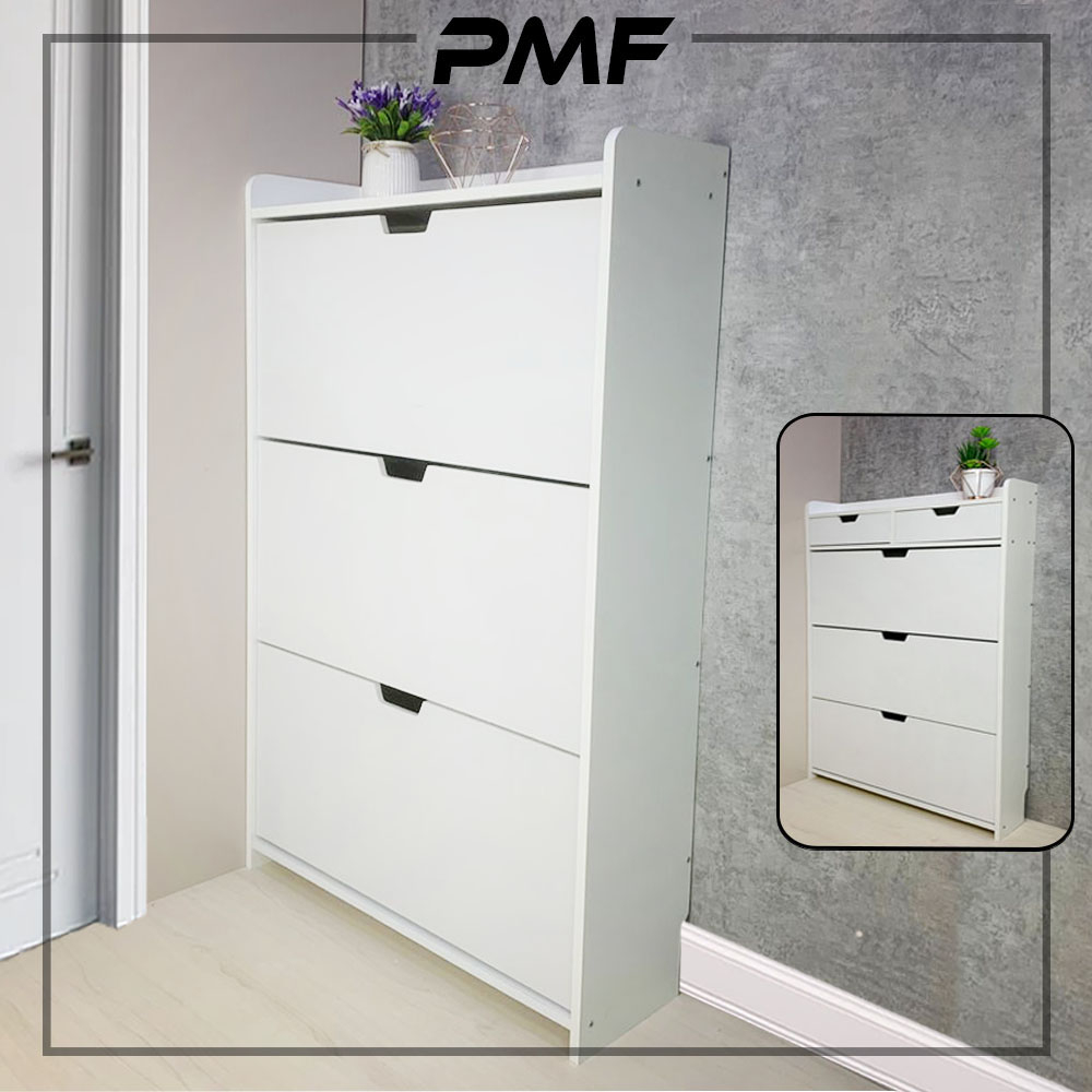 PMF 3 Door Shoes Rack Cabinet / Shoes rack / Shoes Cabinet / Wooden Shoes Rack / Kasut Almari / kasut Rack Set A