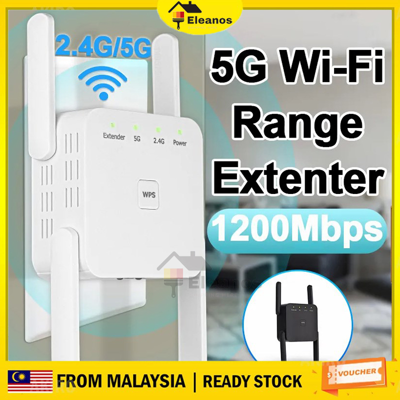 Wifi Extender 1200Mbps Wi-Fi 5Ghz WiFi Repeater Wireless Amplifier Remote Wifi Signal Amplifier 2.4G WiFi Repeater