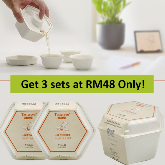 Kung Fu Tea Box 功夫茶盒 一次性茶具 |Portable Tea set | Disposable Tea Pot | Picnic Camping Tea Set | Paper Tea Set|