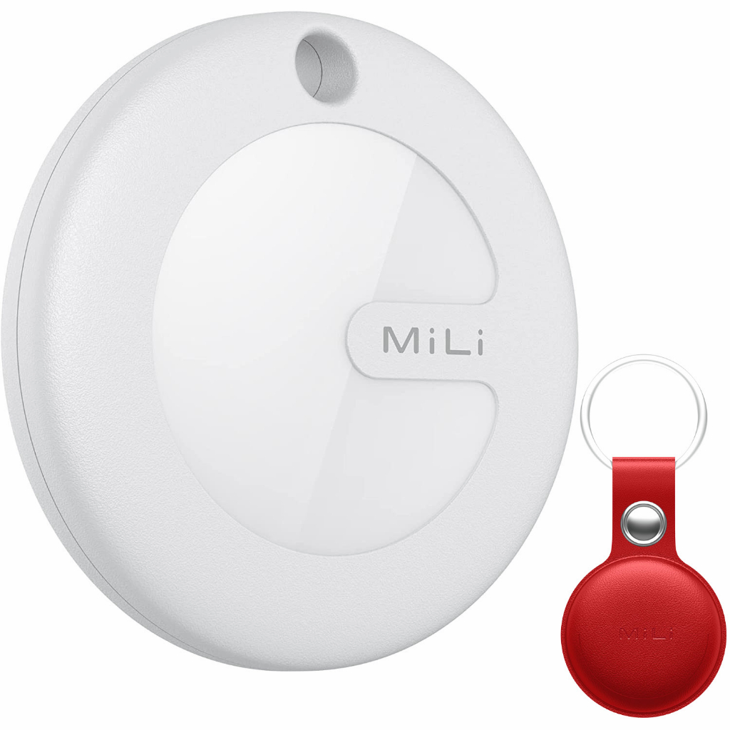 MiLi Key Finder,Luggage Tracker,Smart Bluetooth Tracker Pairs with Find My (iOS Only) Item Locator for Bags, Wallets,pet