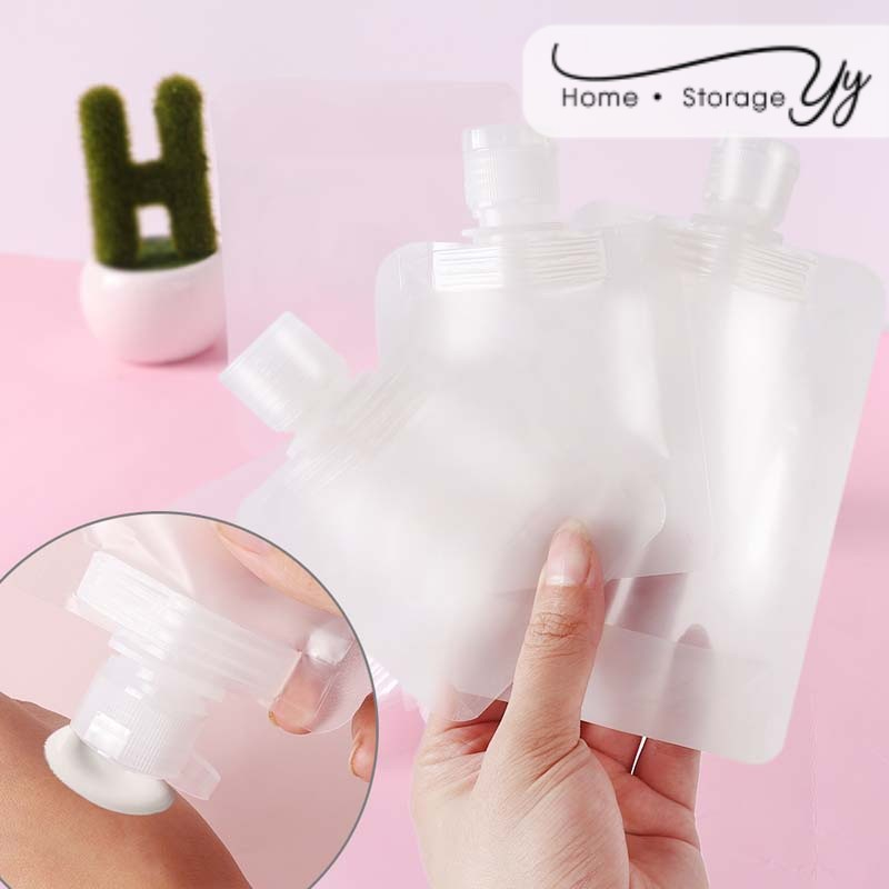 Johor Seller |Travel Shampoo Lotion Bag Dispenser 30/50/100ml Refillable Transparent Containers