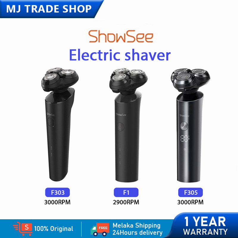 Xiaomi Showsee Shaver F305 Electric Shaver Men Beard Trimmer Shaving Machine 3D Triple Blade Floating Razor 剃須刀 電動 胡須刀