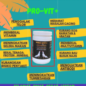 [COMBO] PROVIT+EMPRO VITAMIN DEBU DAN CECAIR TERNAKAN LEMBU KAMBING UNTA RUSA KERBAU
