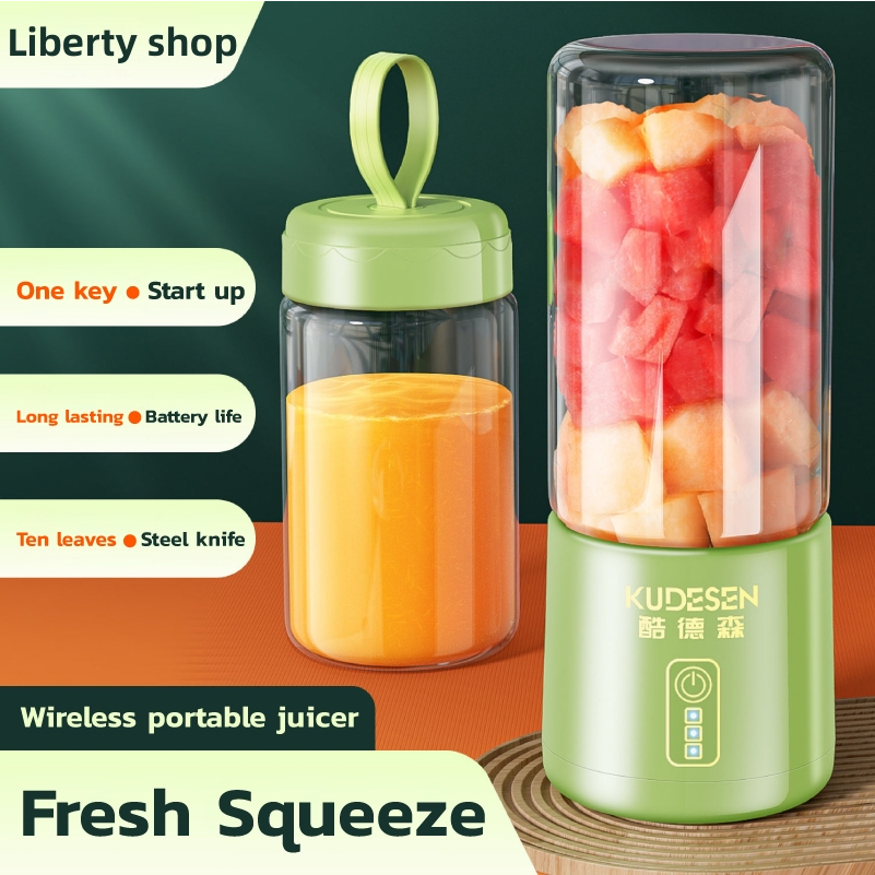 fruit blender Electric fruit juicer blender juice mixer mini Wireless Portable household USB Charging  juice cup 2Cup 榨汁机