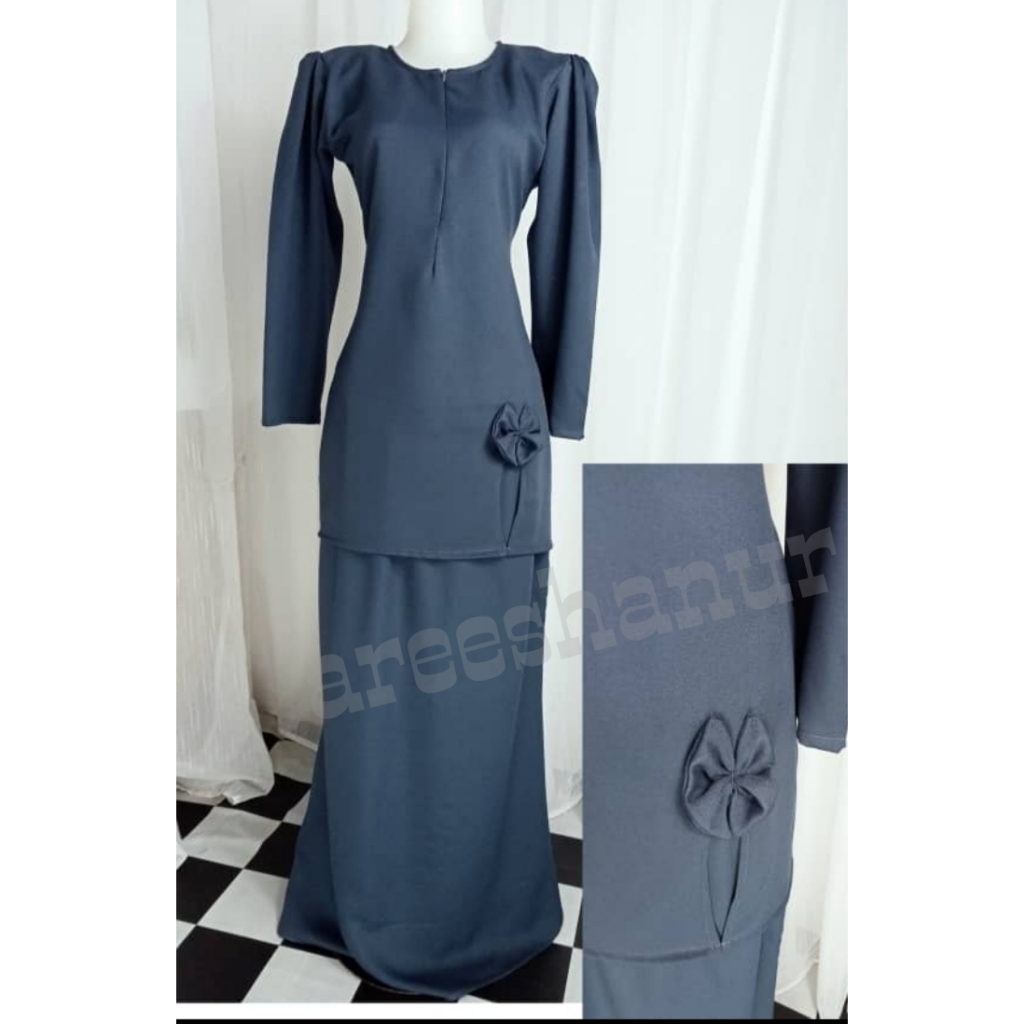 Baju Kurung Modern Raya Fashion Como Crape ( Ready to Stock )