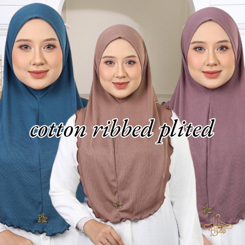 NEW TUDUNG SARUNG LAYLA COTTON PLEATED RIBBED BAWAL SIAP/ BAWAL LIPAT BAWAL INSTVIRAL/ANTI TEMBAM/ANTI KEDUT/