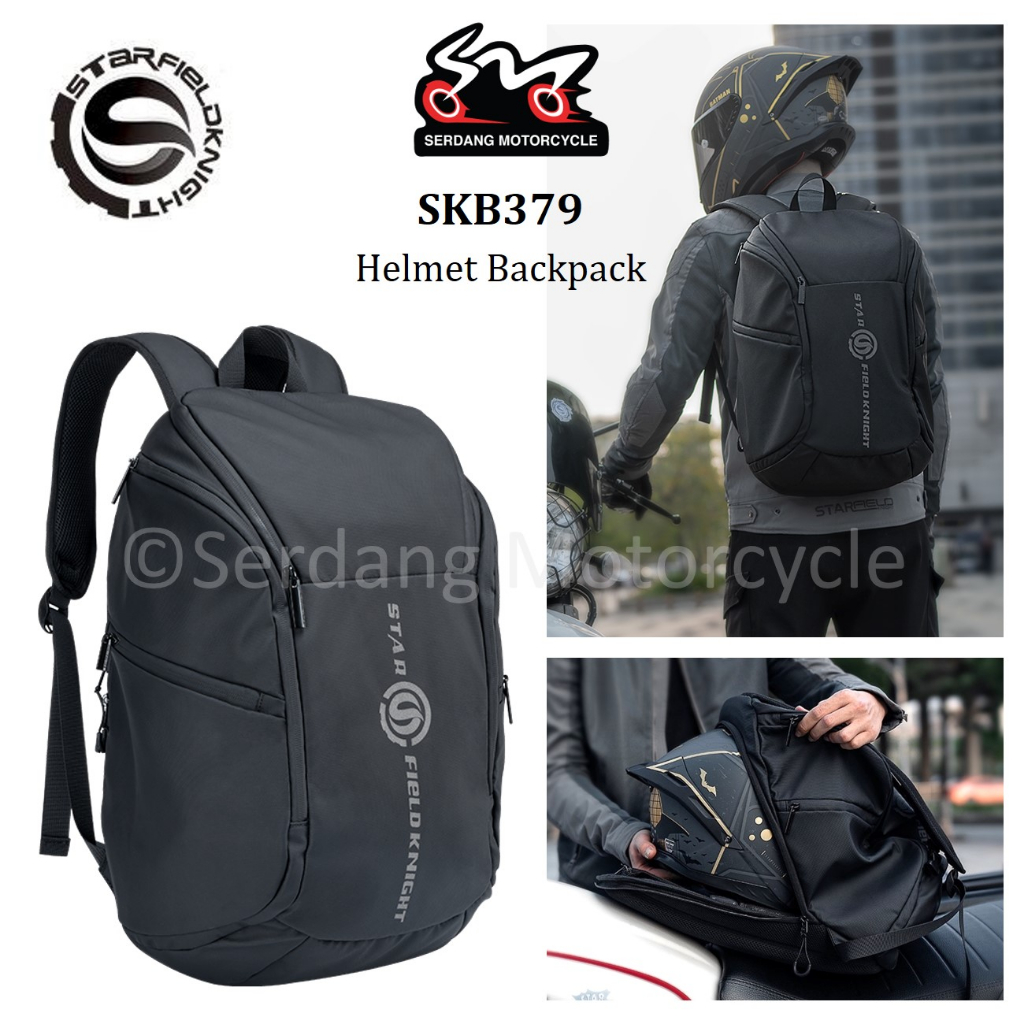 Star Field Knight SKB379 Helmet Backpack Bag With Water Resistance Material SFK 骑行背包 头盔背包 星空骑士