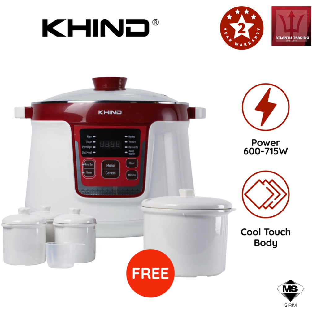 KHIND 3.2L Double Boiler Didihan Berganda DB32N