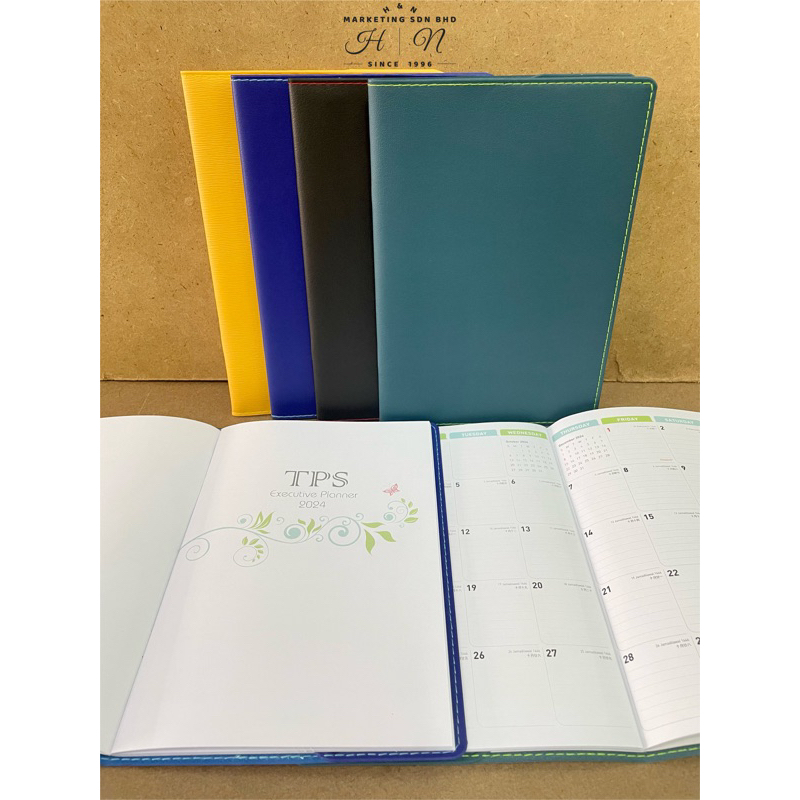 [READY STOCK] YEAR 2024 A5 Size Calendar Planner 2024 Diary Desk Table Executive Planner