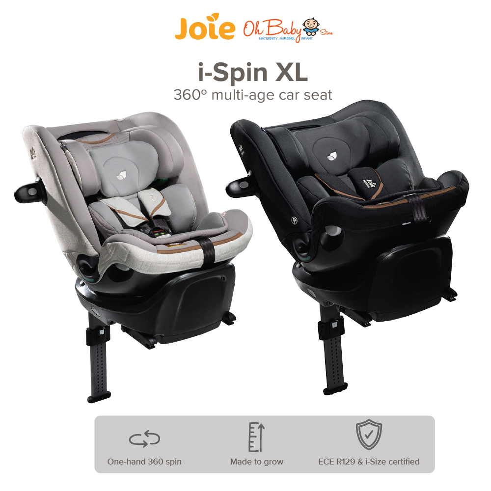 Joie Signature i-Spin XL 360 Car Seat from Newborn 40cm to 150cm/Approx. 12y/o [PM for MyCrs 2023 RM150 Off]