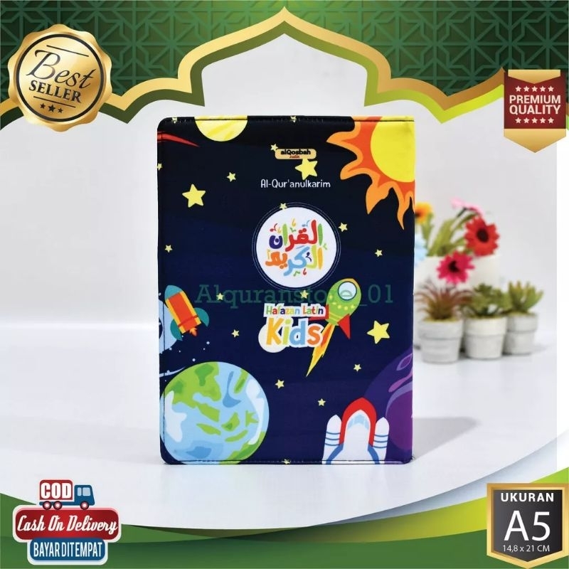 Alquranulkarim Al Quran Hafazan Latin Kids Rocket Jaket Satin Ukuran A5 Sedang