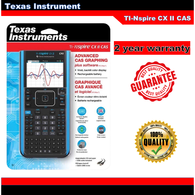 (ready stock)Texas Instruments TI-Nspire CX II CAS ti nspire cx 2 Color Graphing Calculator