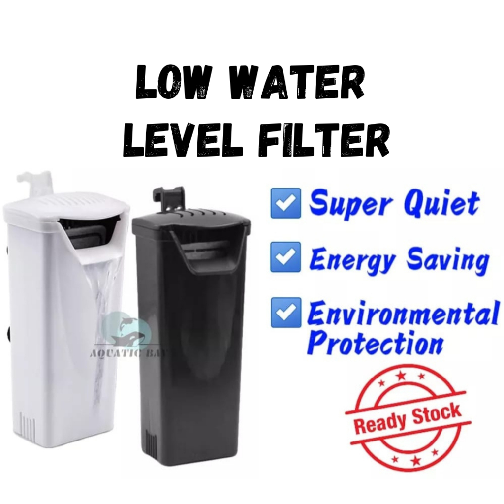 【ENERGY SAVING】Low Water Level Filter Water Clean Pump for Aquarium Turtle Fish Tank Oxygen Pump Quiet Water Filtration