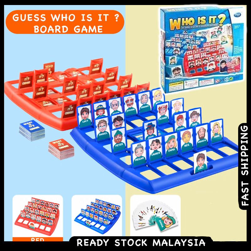 Guess Who Is It ? Board Game Fun Party Family Guessing Games Educational Toys for Boys Girls Kids Children Gift