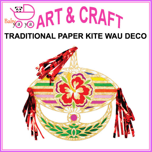BabyYaya Traditional Paper Kite Wau Deco Kit DIY Art & Craft For Kids Hari Merdeka Hari Kebangsaan Malaysia Art Kraf