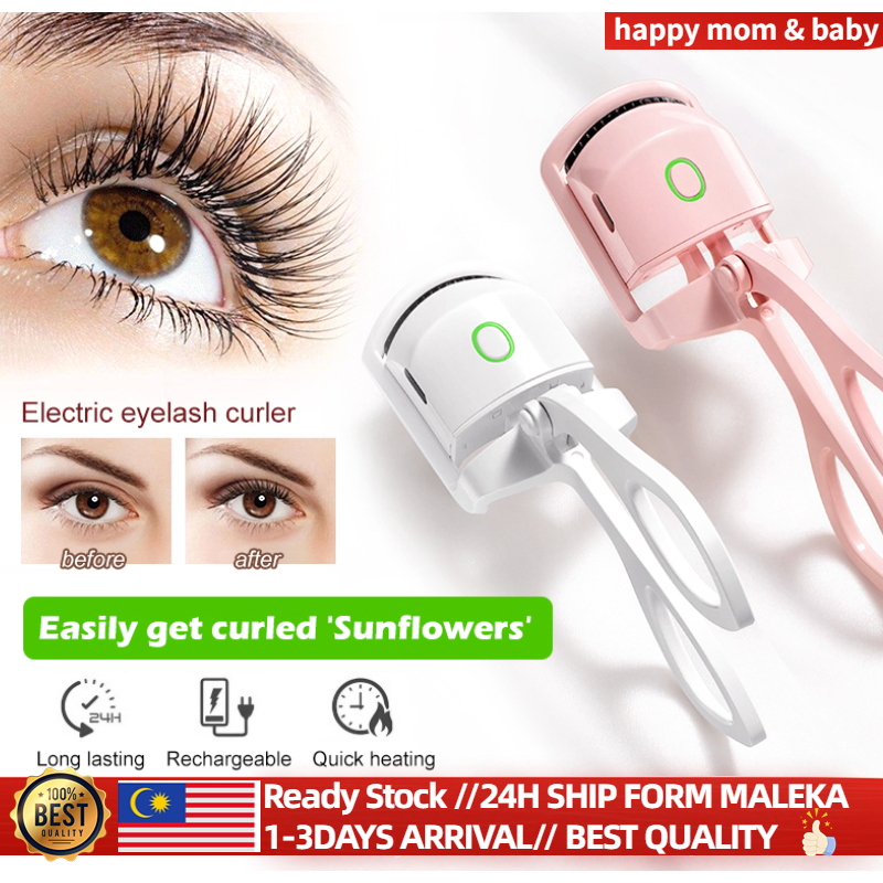 Portable Eyelashes Curler USB Heated Long Lasting Electric Eyelash Makeup Tools Eye Lash 2 Level Temp Quick Heat 加热电睫毛夹