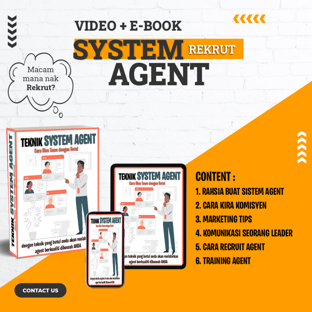Free Gift Sistem Agent Ebook / Video Tutorial Professional [ Cara Pengurusan Yang Betul / FB Ads / Tiktok Ads]