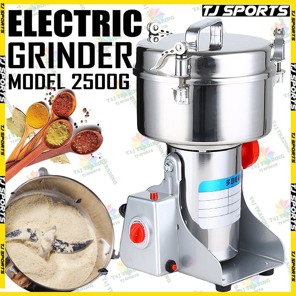 Upgraded Electric Grinder Machine High Speed Spice Herb Mill Commercial Powder Machine Dry Herb Grinder Model 2500G