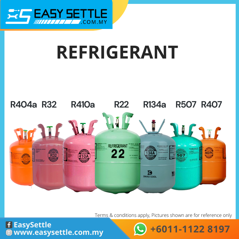 DAIKIN/ STANDARD / SNOWICE /FREGEN /AKASHI/ HYCOOL GAS R22 R32 R410 R134 R600A R404A R407C R507 AIRCOND  REFRIGERANT