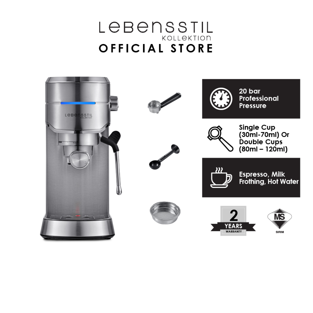 Lebensstil Kollektion Pressure Espresso Machine (20 Bars) | LKCM-201X