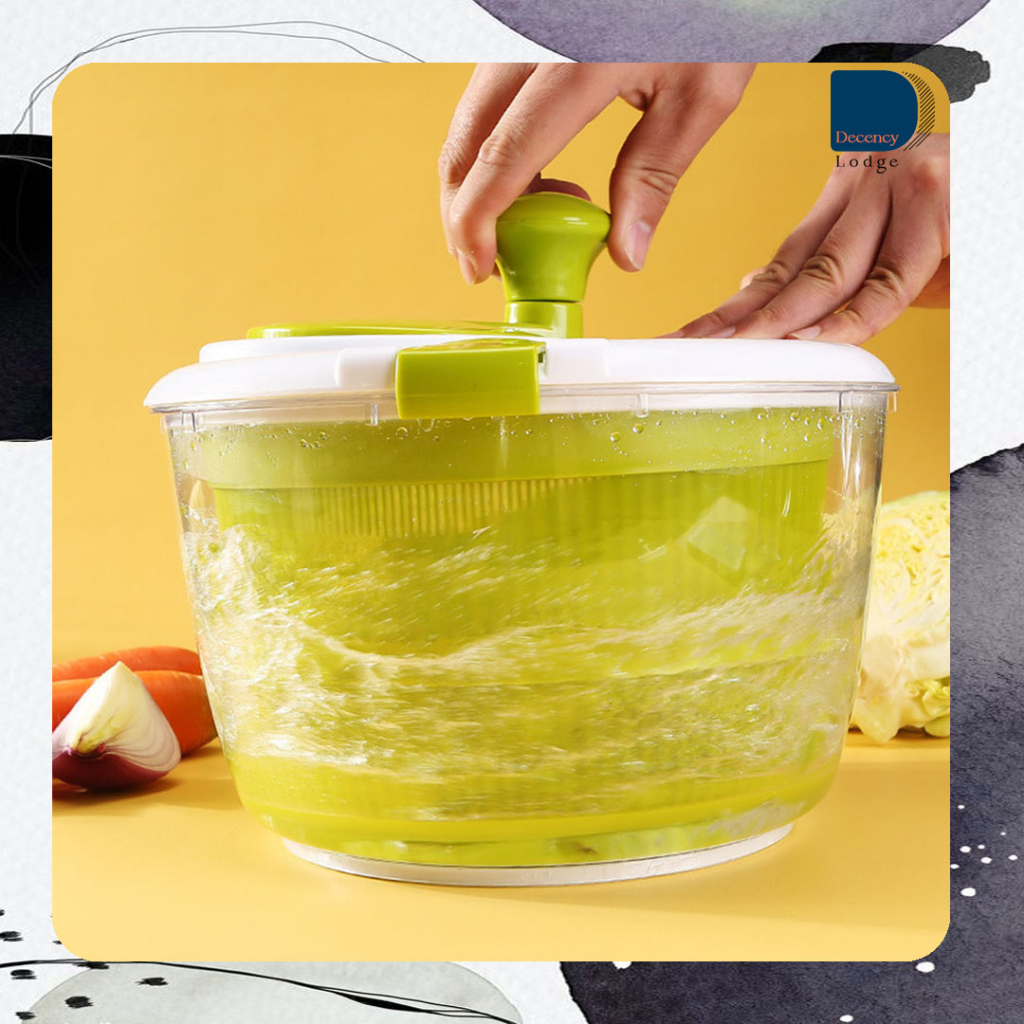 SALAD SPINNER PEMUTAR SALAD CUCI SALAD WASHER DEHYDRATOR DRYING SALAD WATER DRAIN BASKET