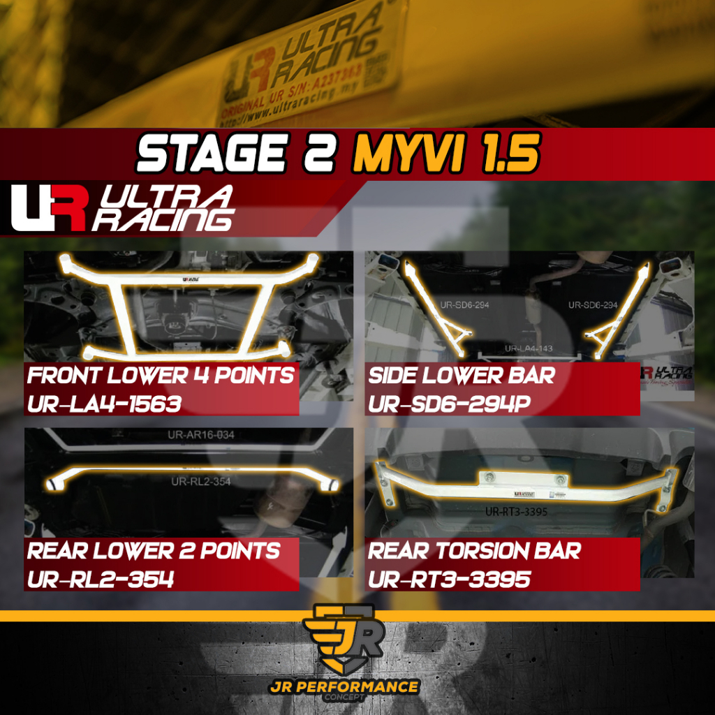 Ultra Racing Safety Bar Perodua Myvi Lagi Best M600 Front Strut Bar