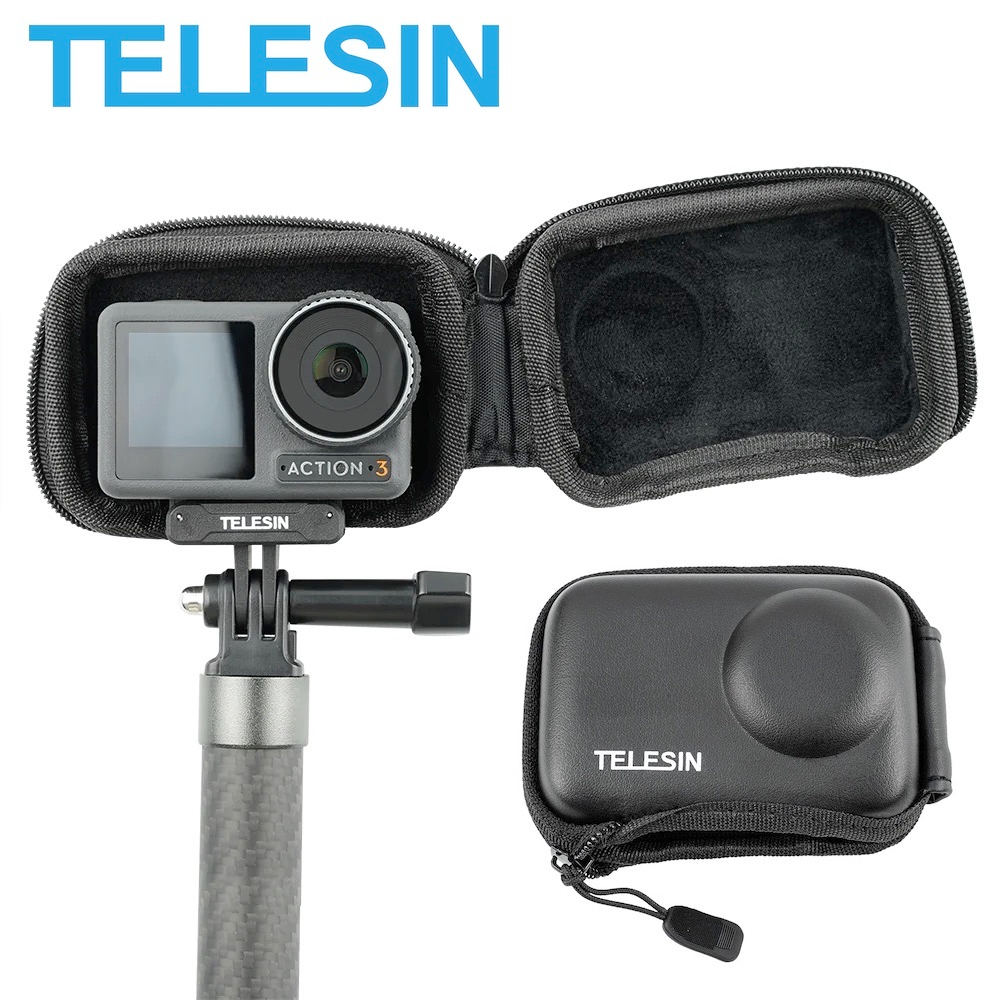 TELESIN Mini Case Protector Storage Bag for DJI OSMO ACTION 5 PRO 4 3