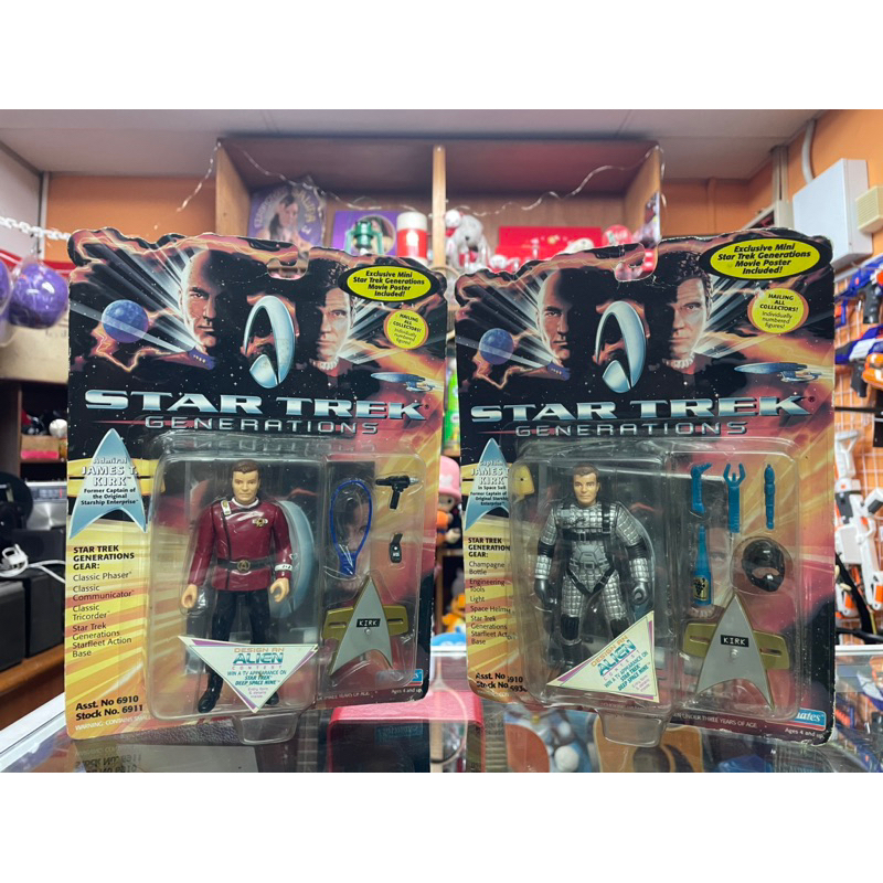 READY STOCK Vintage Star Trek Generations Captain James T. Kirk Playmates