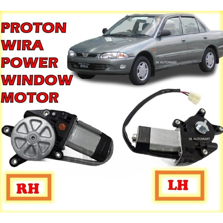 Motor Power Window Wira Motor Window Wira Motor Power Window Satria Y head Front Rear RH LH CarParts Motor Tingkap Wira