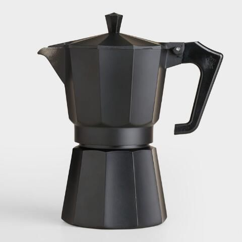 Moka Pot Cute Black Espresso Coffee Cinnamon Maker Pot Filter Handle Kopi