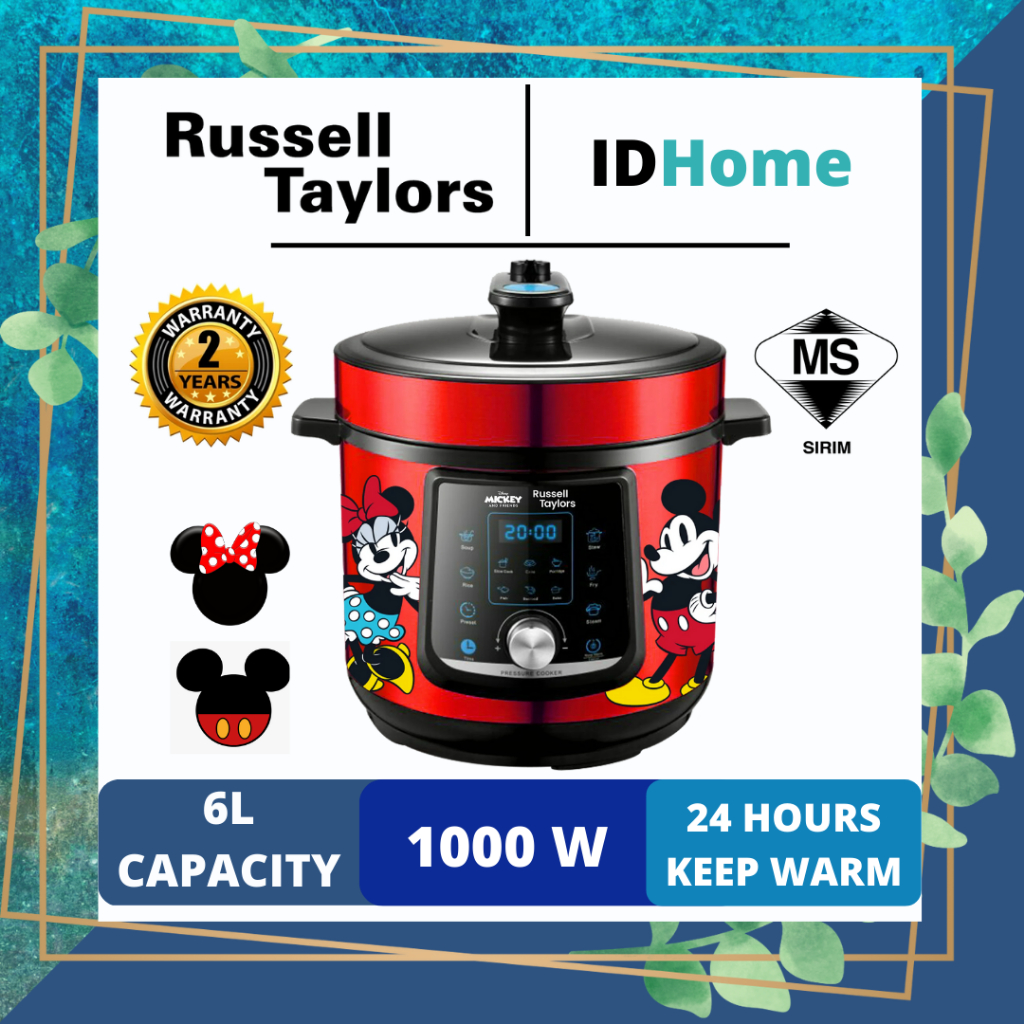 Russell Taylors x Disney Mickey And Friends Pressure Cooker Rice Cooker with Stainless Steel Pot D2 (6L)