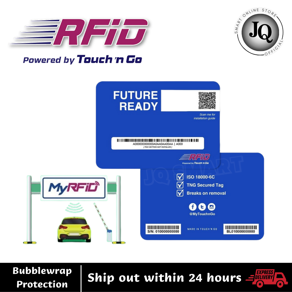 Ready Stock Touch n Go Self-Fitment (DIY) RFID Tag Sticker Toll RFID Touch and Go Car Murah PLAZA TOLL SMART TAG MAXTAG