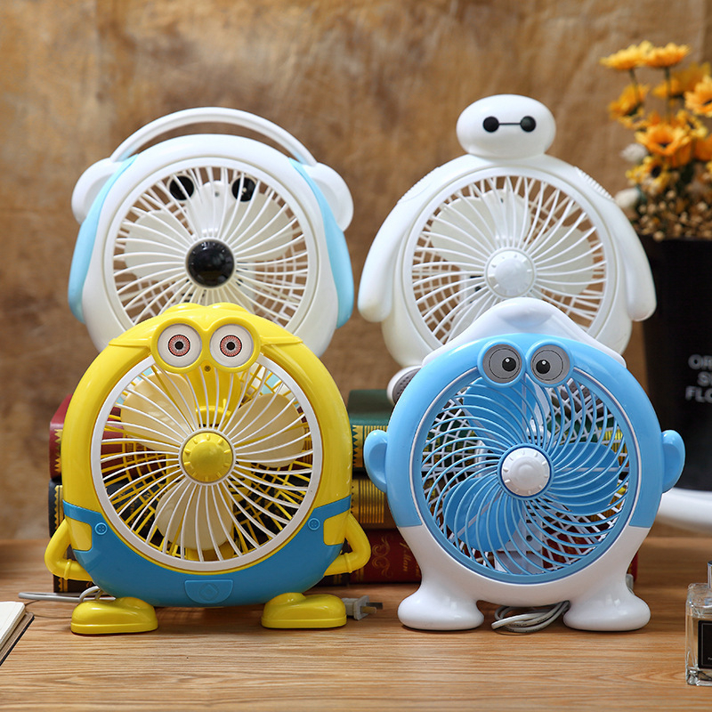 Table Fan Cute Cartoon Electric Fan Desktop Office Fan Kipas Angin Fans Portbable Hello Kitty Fan Mute Cooling Fan