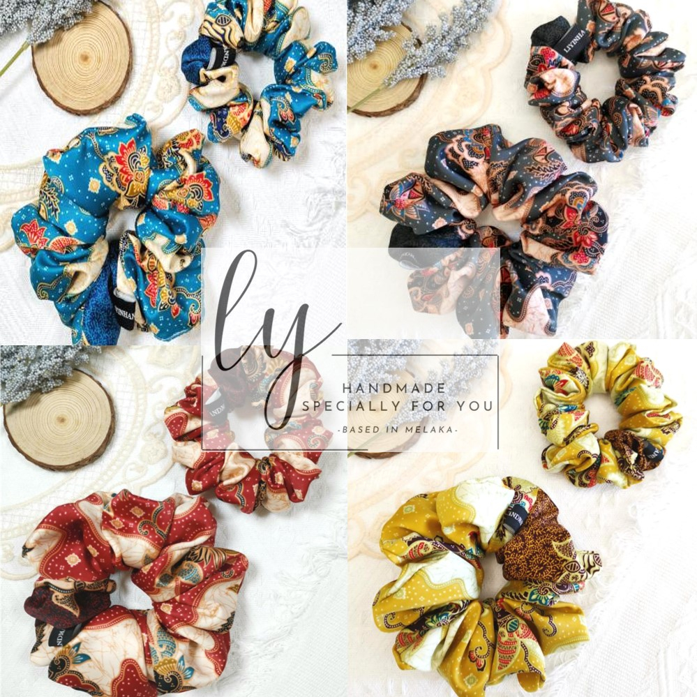 Miranda - Women Hair Accessories Scrunchie | Getah Rambut Aksesori Wanita | Jawa Batik Material