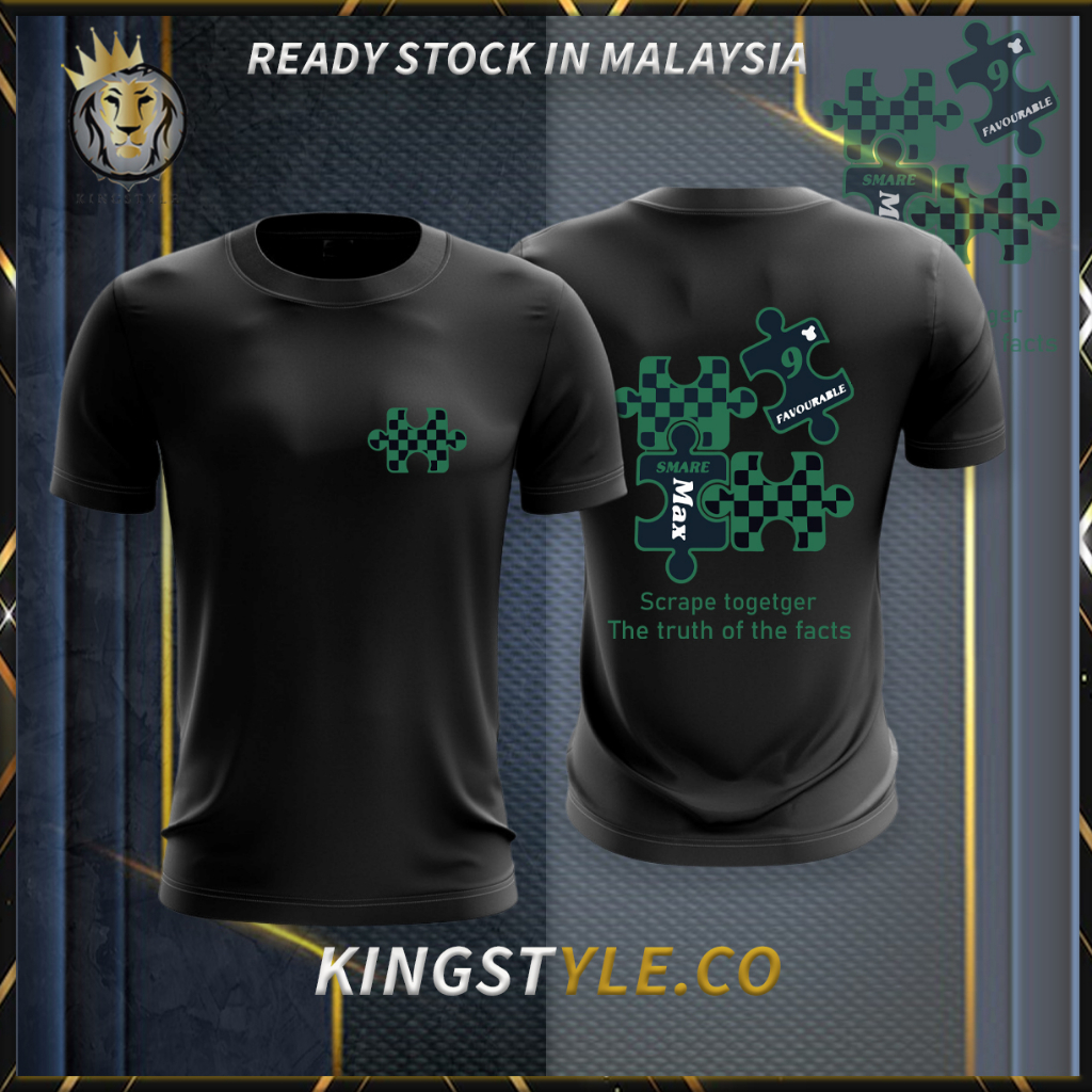 ?Promosi Murah? Basic 38 KOREAN TShirt Front & Back Men Women Round Neck Short Sleeve Baju Lelaki Wanita Ready Stock