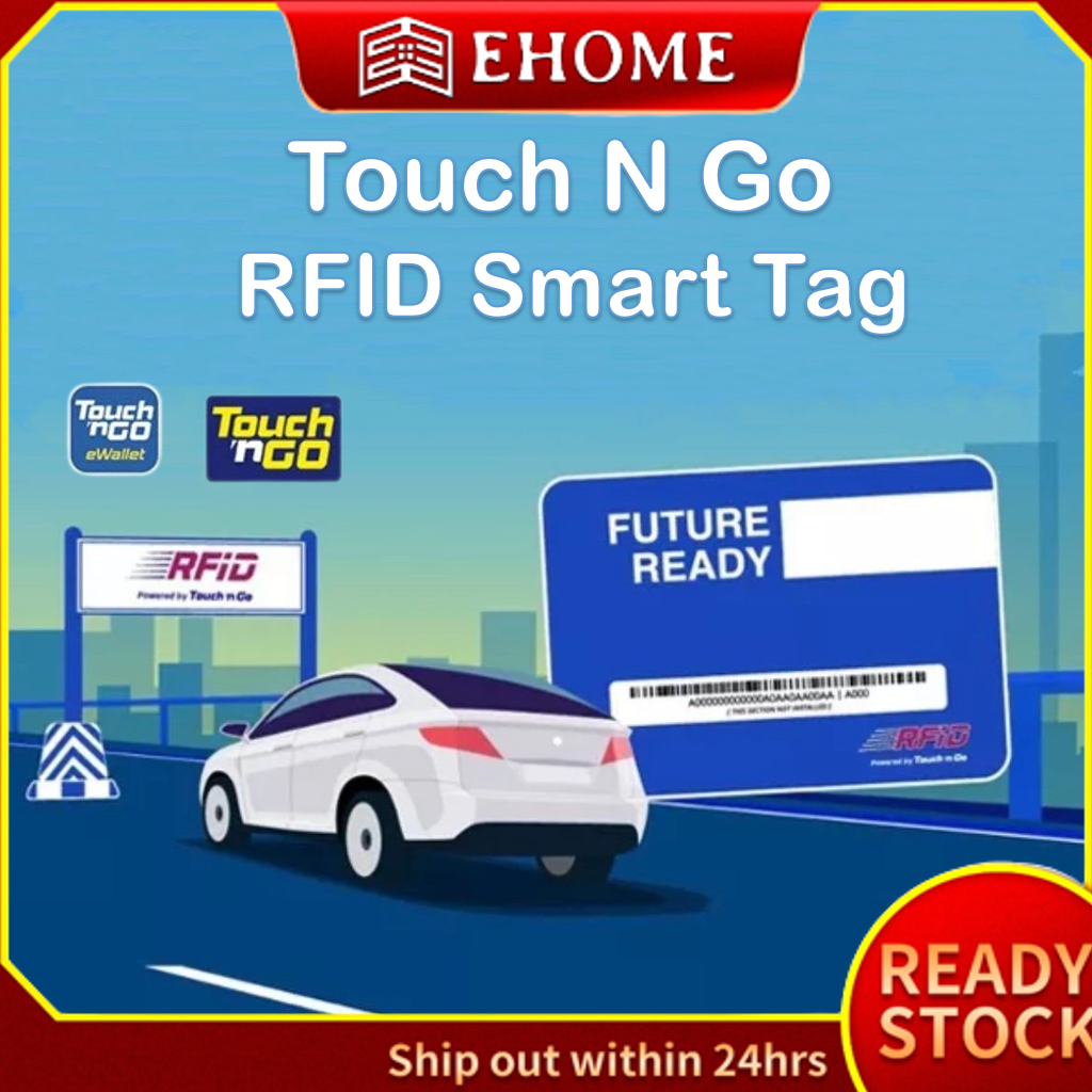 Ready Stock Touch n Go Self-Fitment (DIY) RFID Tag Sticker Toll RFID Touch and Go Car Murah PLAZA TOLL SMART TAG MAXTAG