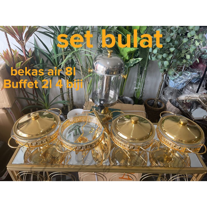 🔥READY STOK🔥SET  BUFFET GOLD 5 IN 1 DALAM 1 SET